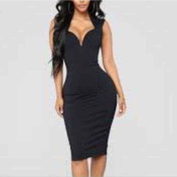 GRACIE V-NECK SLEEVELESS A-LINE STRETCH WOMEN"S DRESS - Picture 1 of 15